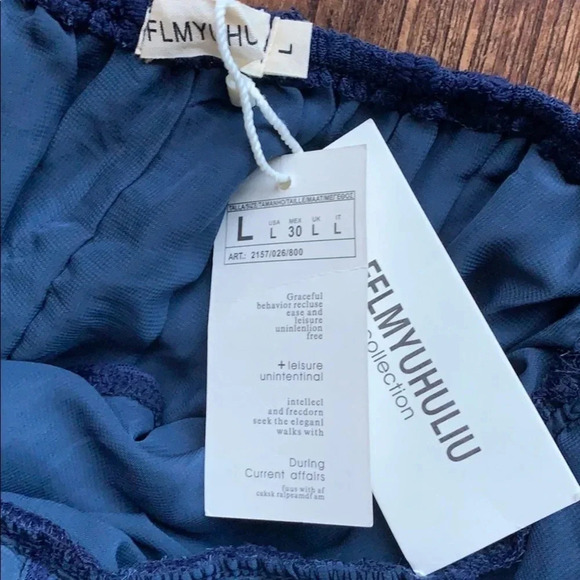 Navy Blue Brocade Halter Maxi Wrap Dress - Picture 11 of 11